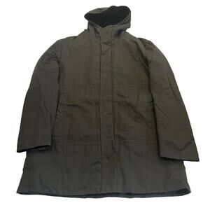 R7 BOSS Men's Fur Lined Equestrian Parka Jacket Black XL